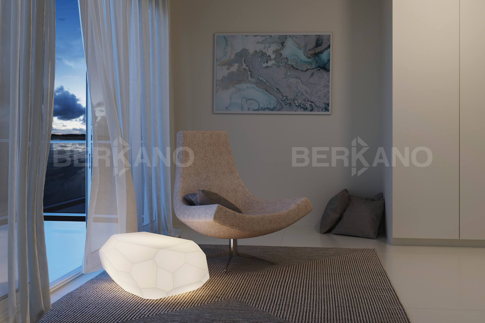 Led интерьерный Светильник Polysquare 85 Snow White - фото 2