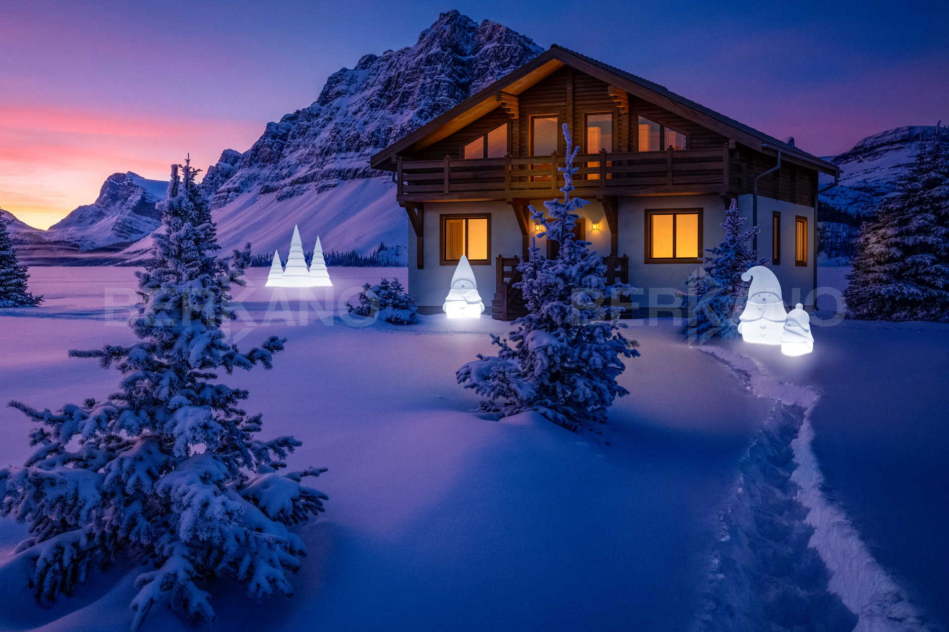 Led интерьерный Светильник Mr. Snowman M Snow White - фото 0