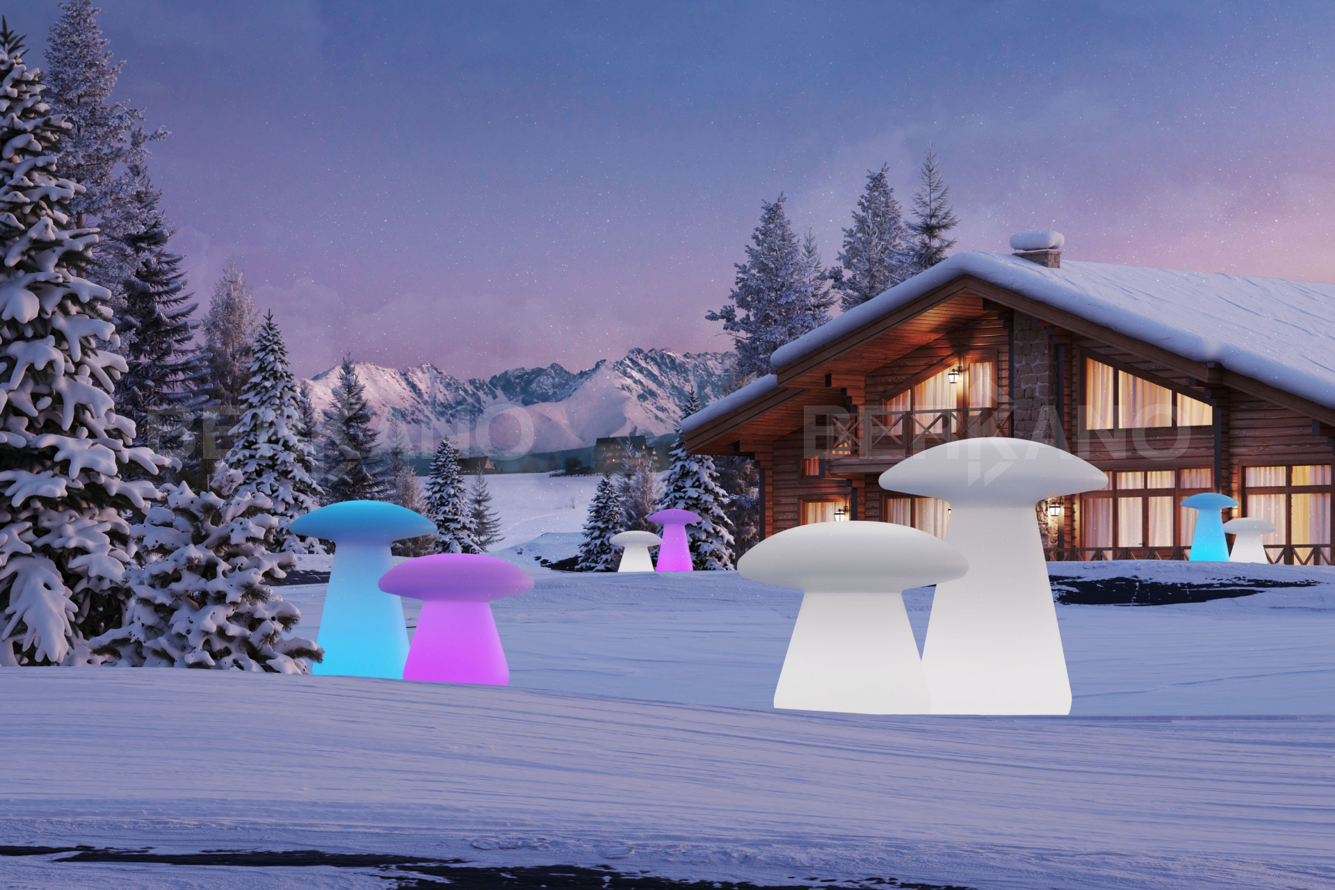 Led Светильник Fungo 80 Snow White RGB - фото 0