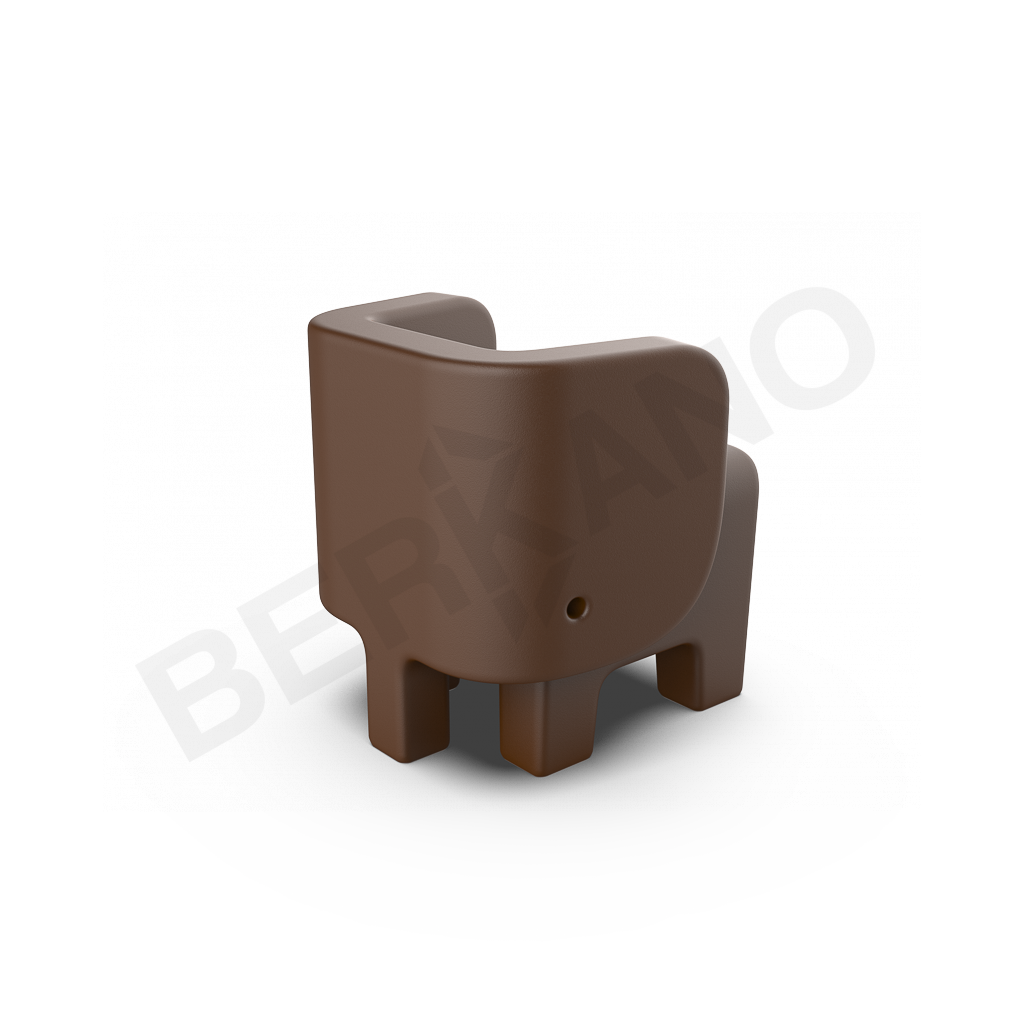 Детский стул Elephant коричневого цвета - фото 2