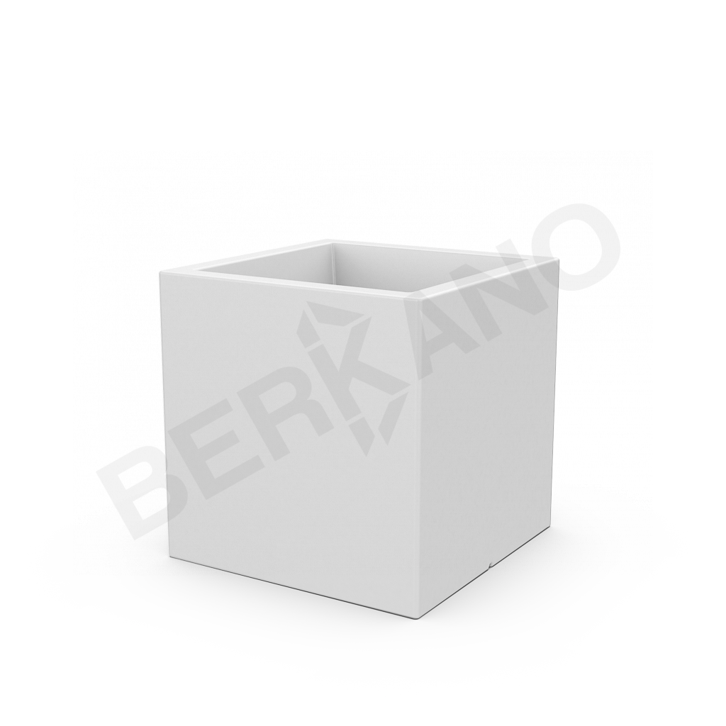 Кашпо Quarter 60 белого цвета