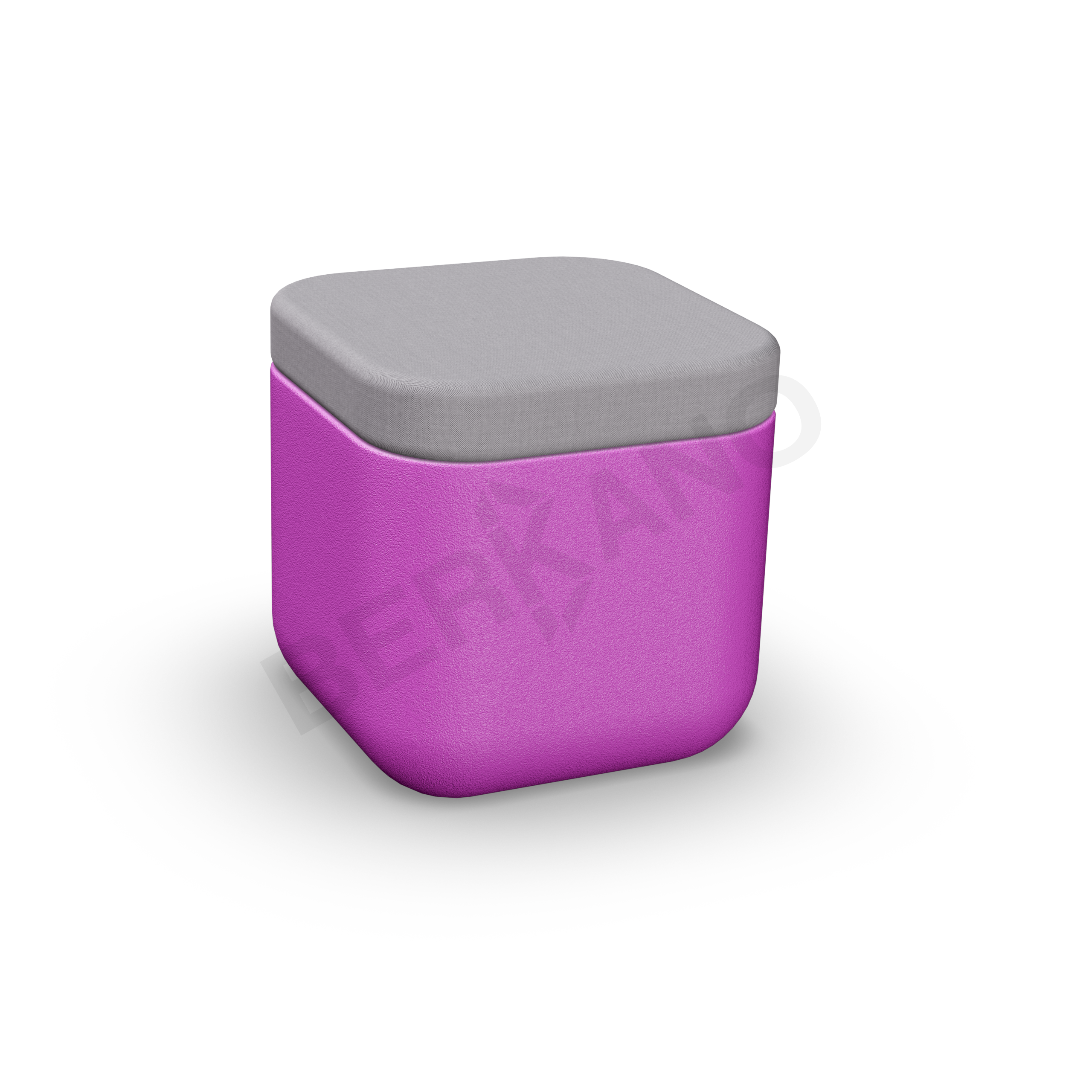 Пуф Grace фиолетового цвета / аксессуар серого цвета - фото 1