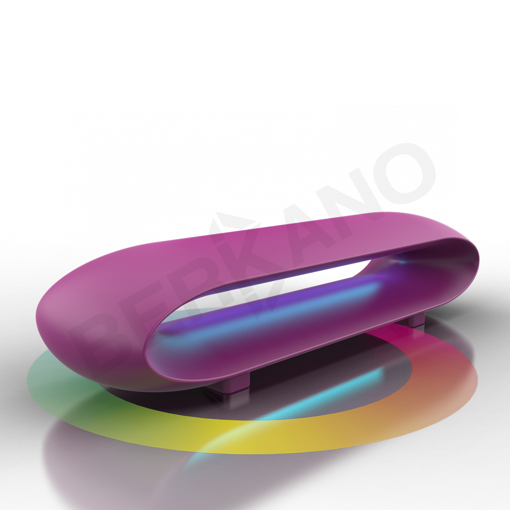 Скамейка Hoop фиолетового цвета RGB - фото 1