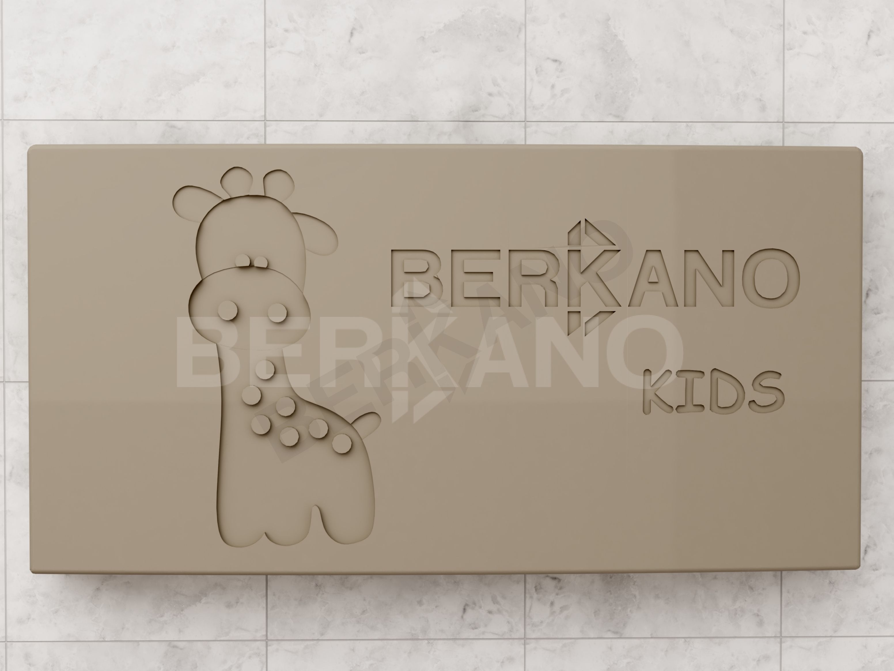 Пеленальный столик горизонтальный BERKANO Kids белого цвета - фото 2