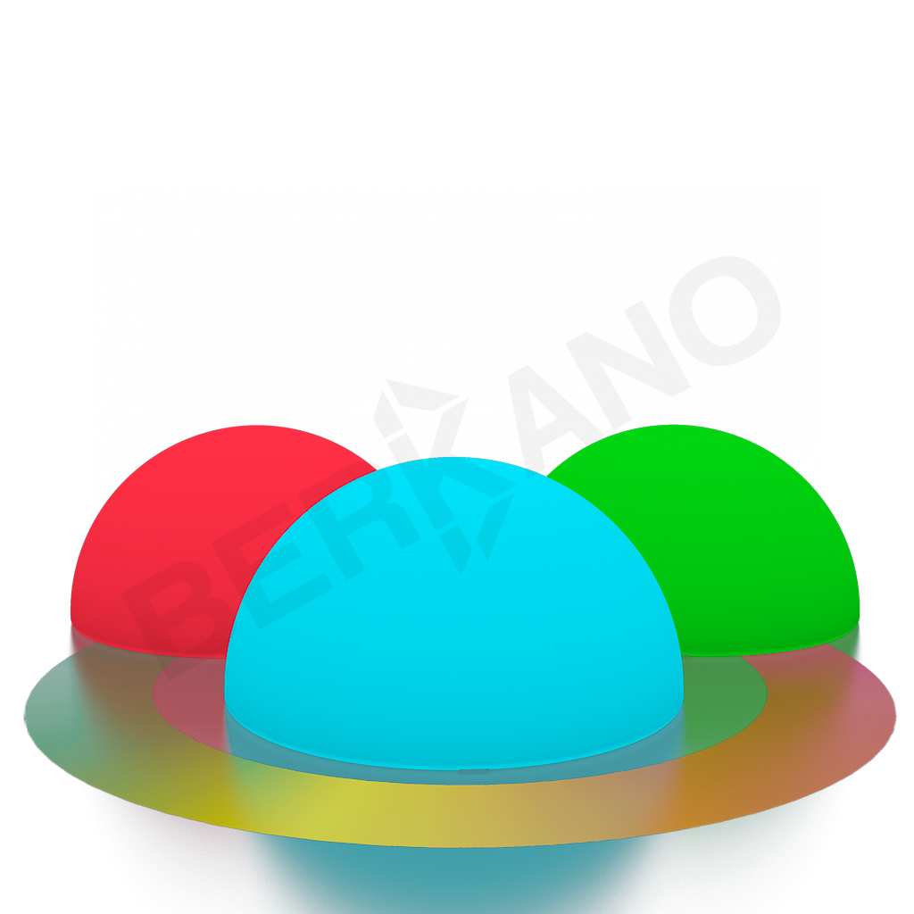 Светильник ландшафтный Emisfero 60 белого цвета RGB - фото 1