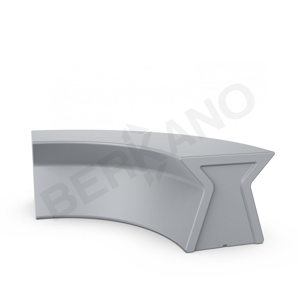 Скамейка X-seat Arc серого цвета - фото 1