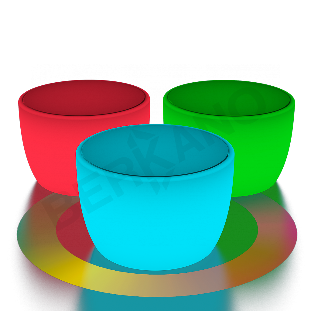 Стол Riviera с стеклом Snow White RGB - фото 1