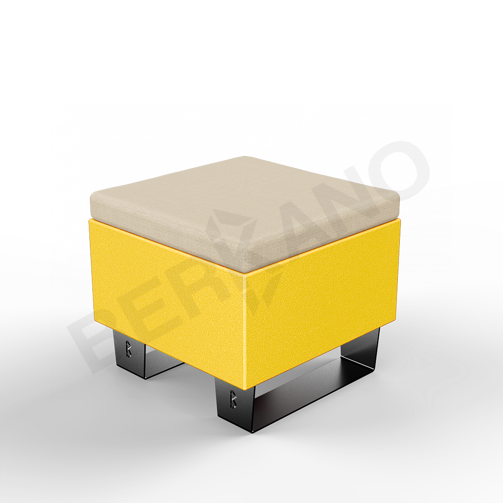Скамейка Brick 60 Yellow / Bone Brown - фото 1