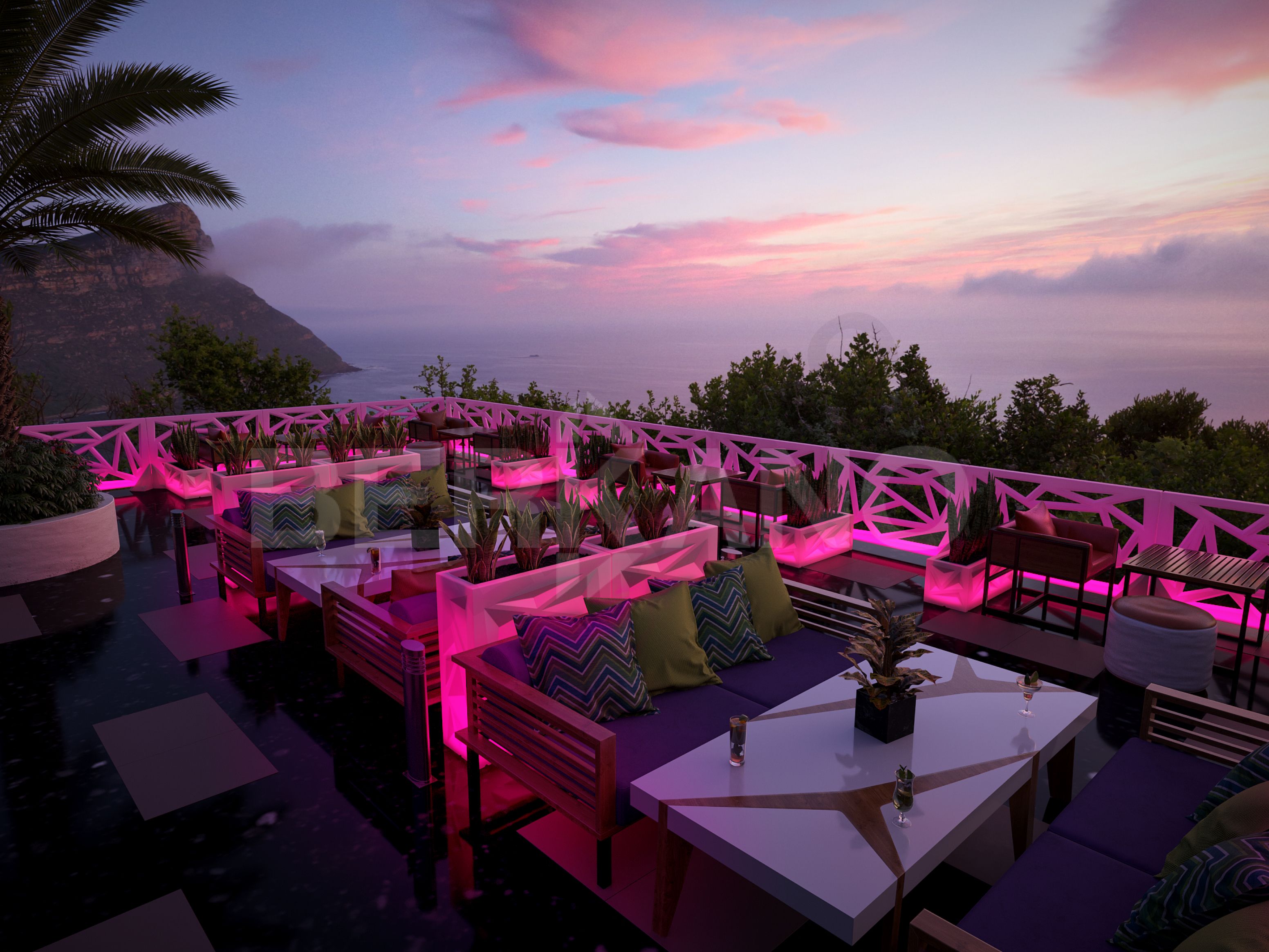 Светящееся кашпо Icelandic Cube DB белого цвета RGB - фото 5