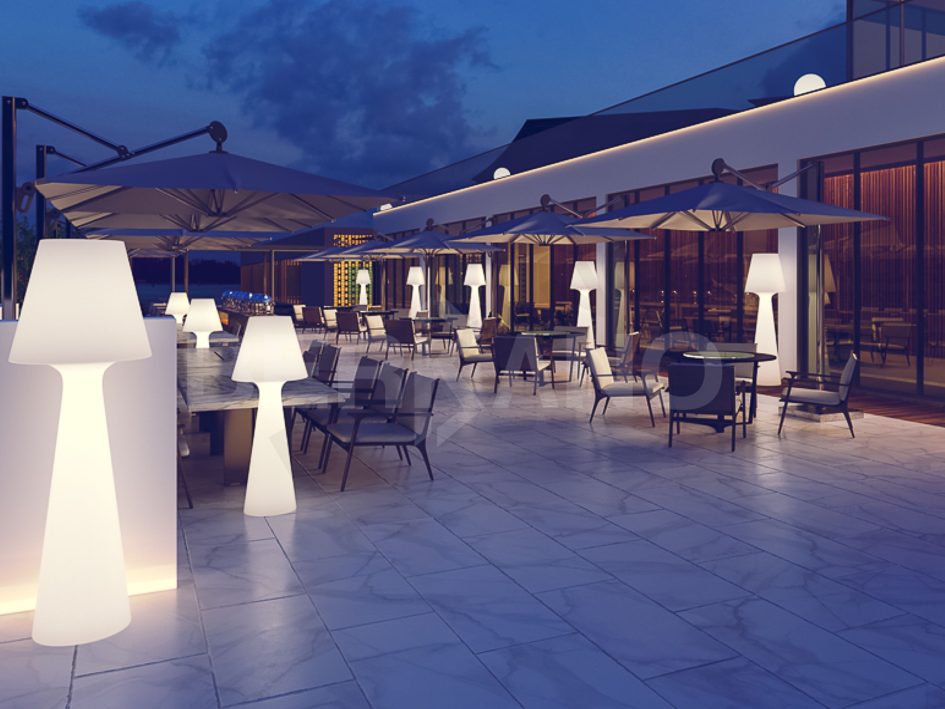 Торшер Nostalgie 130 белого цвета RGB - фото 2