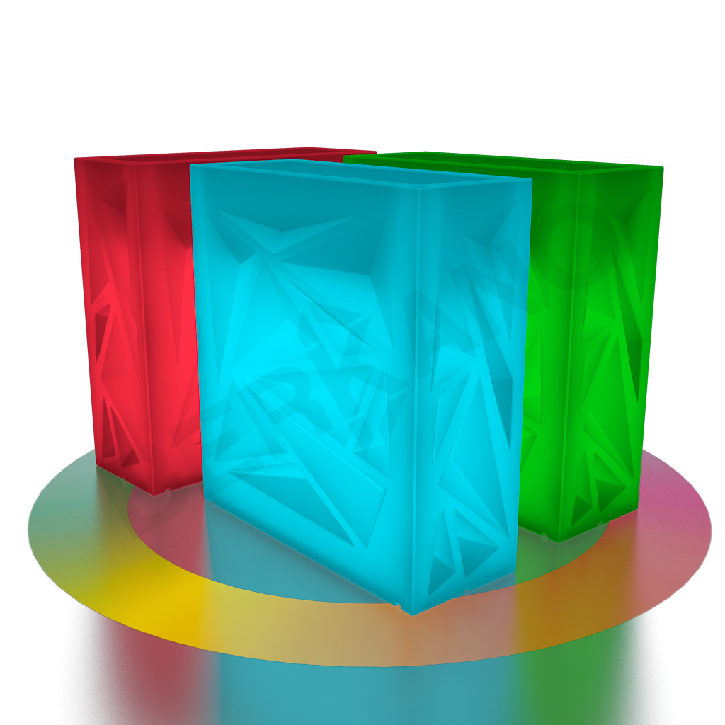 Кашпо Icelandic Square DB Snow White RGB