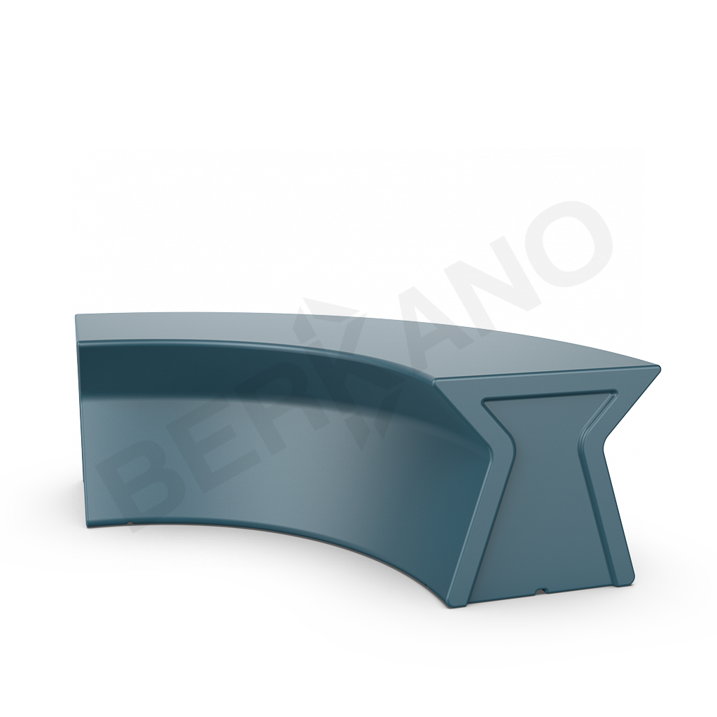 Скамейка X-seat Arc бирюзового цвета - фото 1