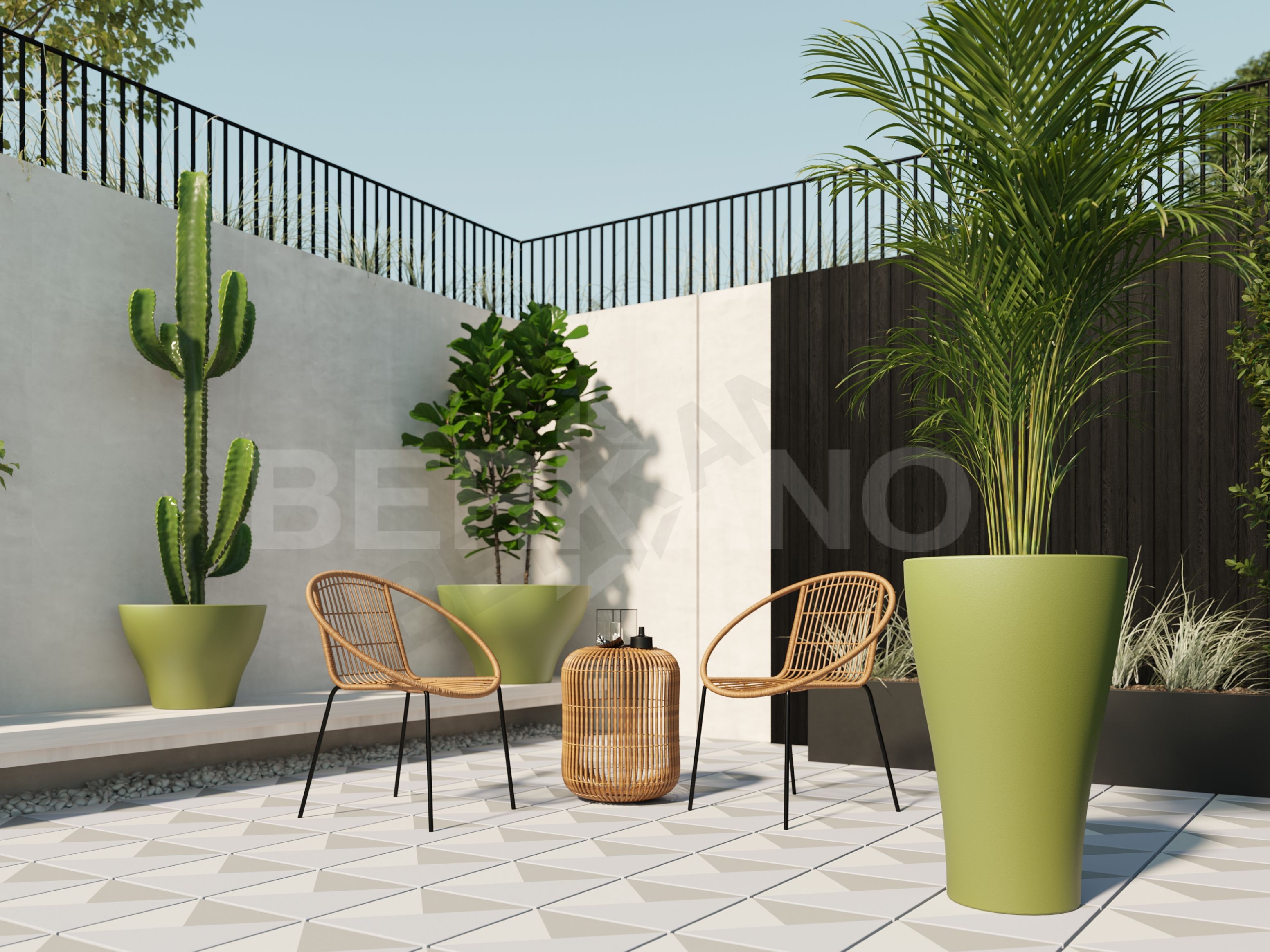 Светящееся кашпо Vetro 40 DB белого цвета RGB - фото 3