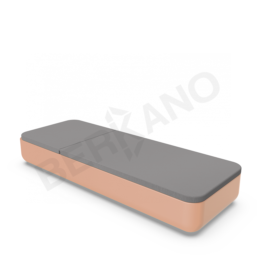 Шезлонг Grace терракотового цвета / аксессуар графитового цвета - фото 2