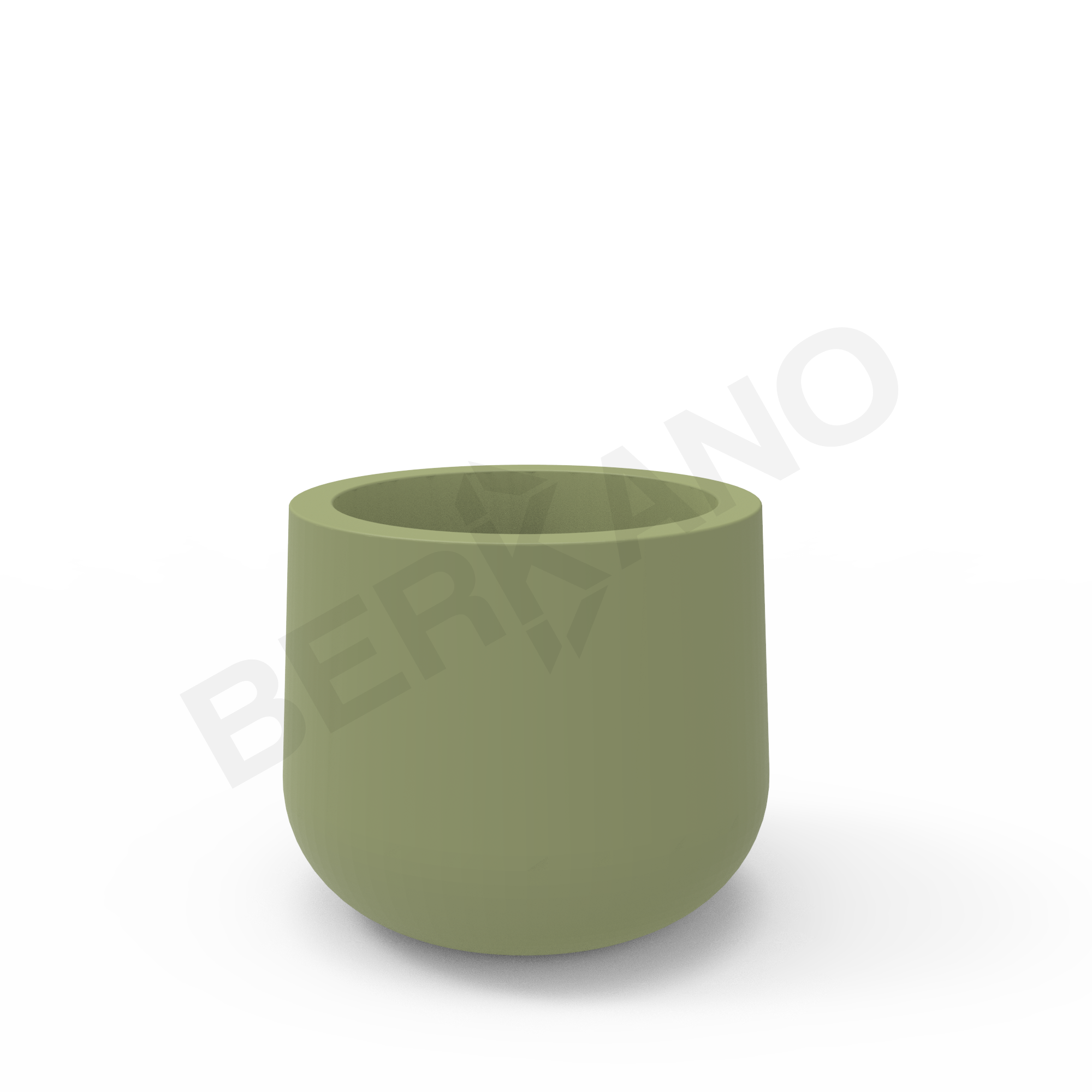 Кашпо Grace planter 45 темно-зеленого цвета - фото 1