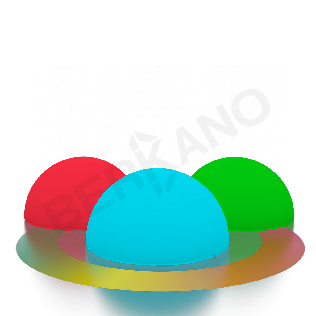 Светильник ландшафтный Emisfero 50 белого цвета RGB - фото 1