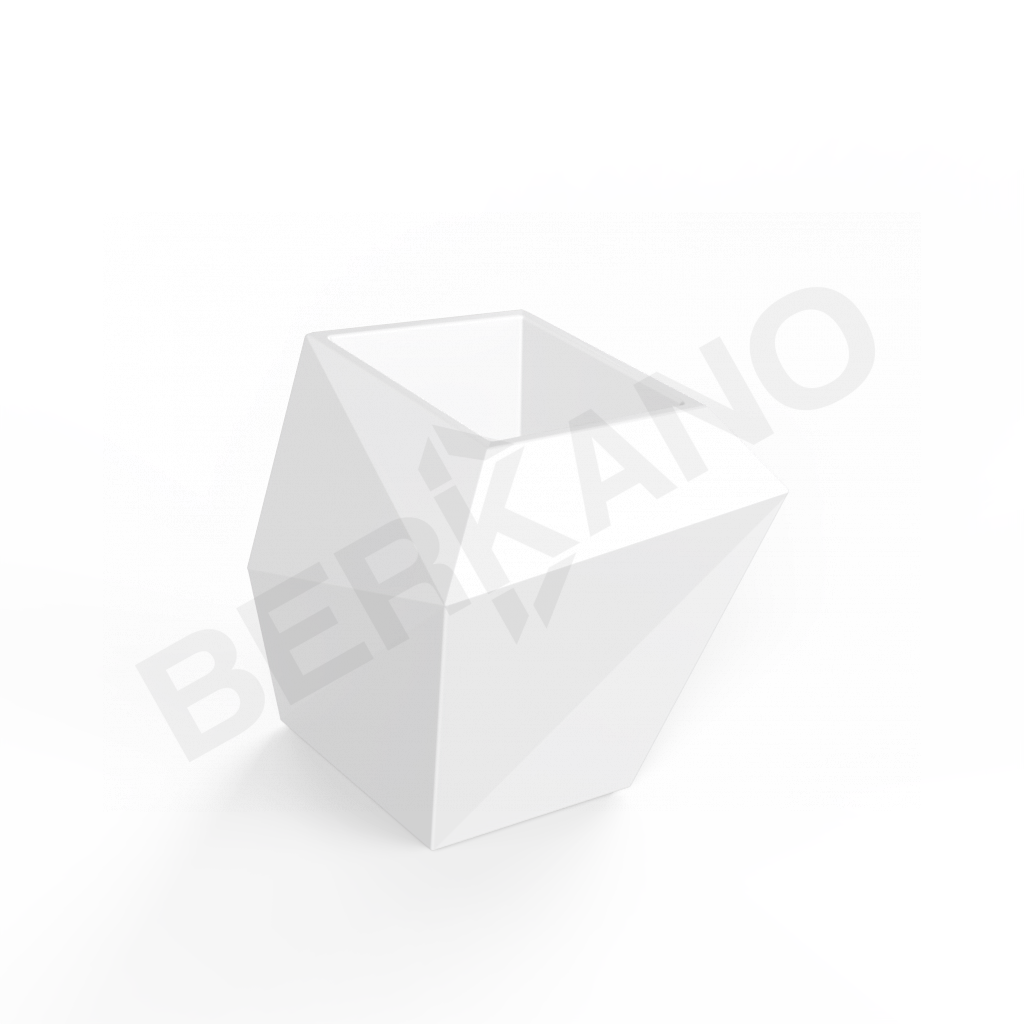 Кашпо Quaro M белого цвета