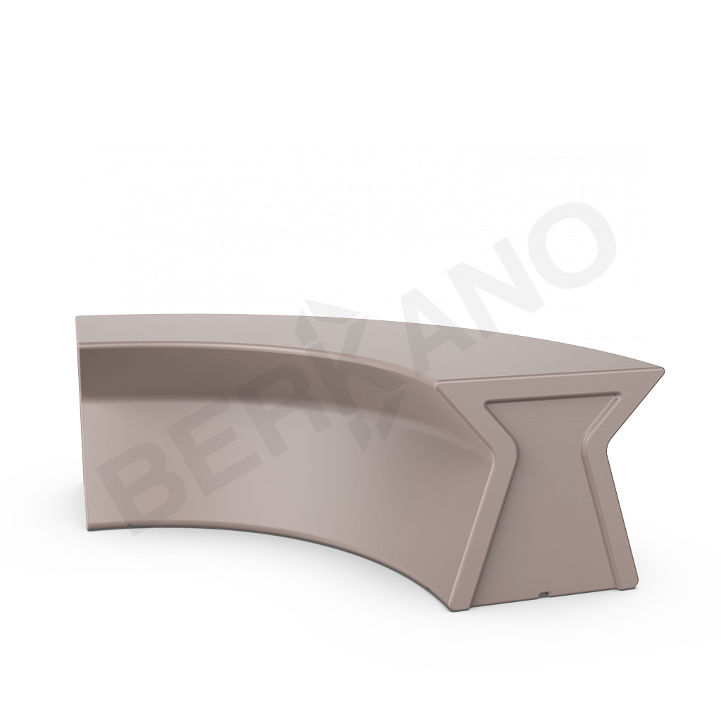 Скамейка X-seat Arc кофейного цвета - фото 1