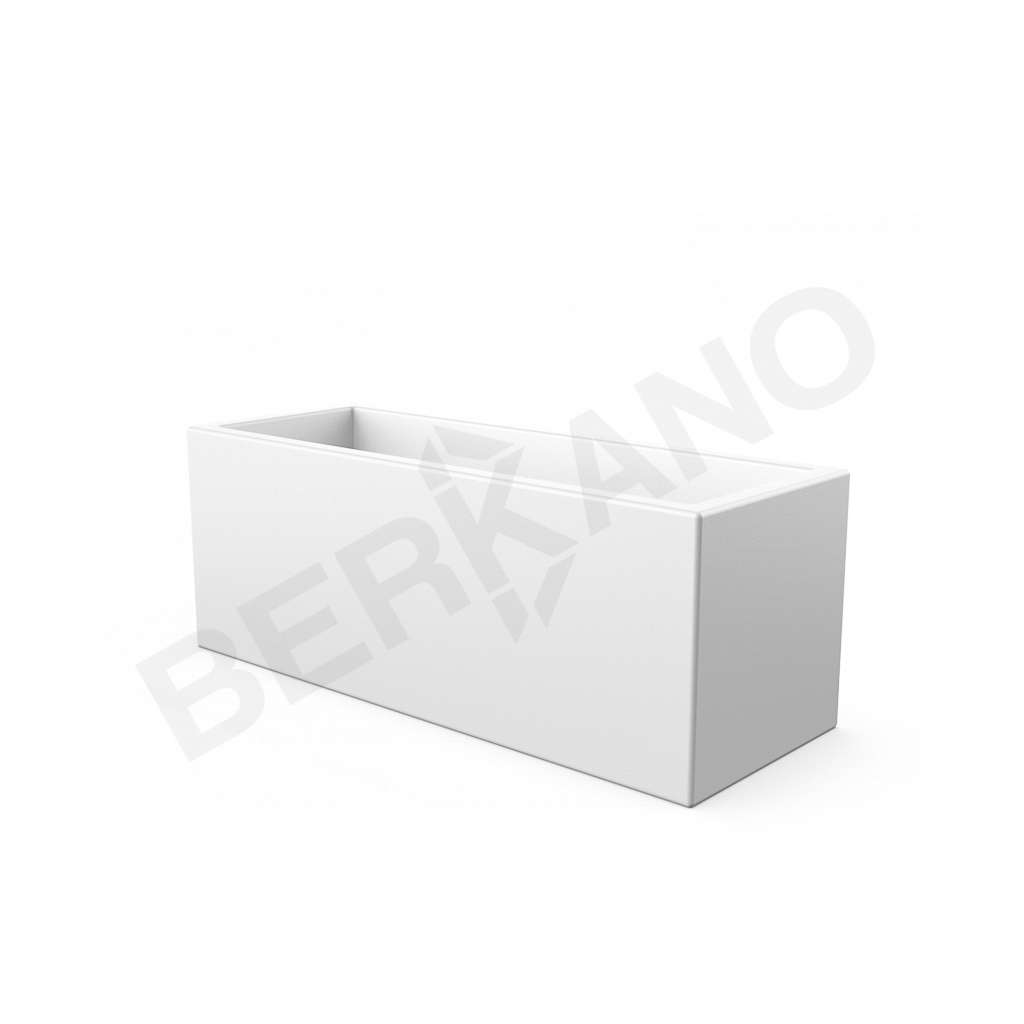 Кашпо Cubric 30*80 белого цвета