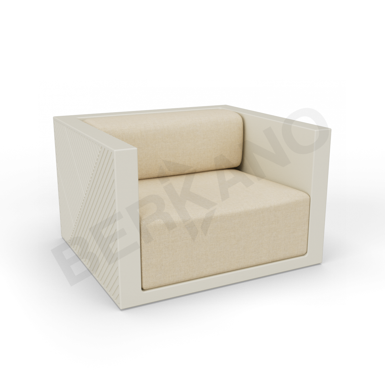 Кресло Fame с подушкой бежевого цвета / аксессуар бежевого цвета - фото 1