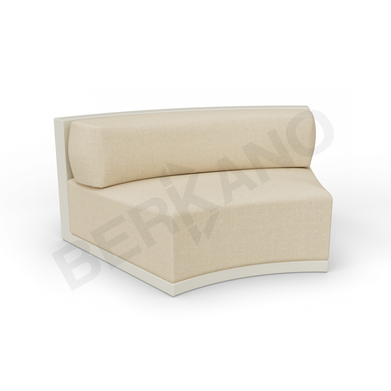 Диван полукруглый Fame с подушкой бежевого цвета / аксессуар бежевого цвета - фото 1