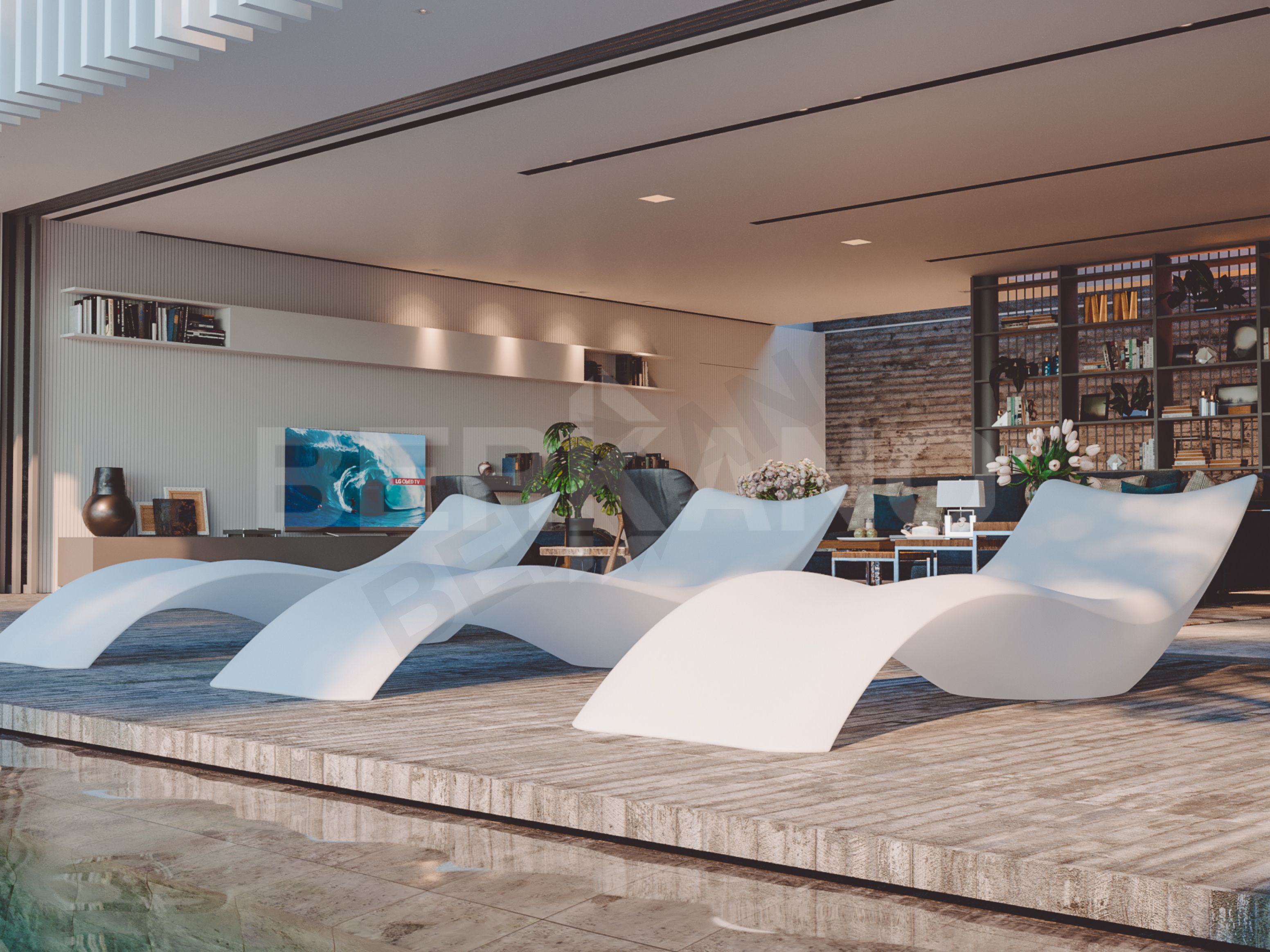 Стол Wave с стеклом Snow White Light - фото 4