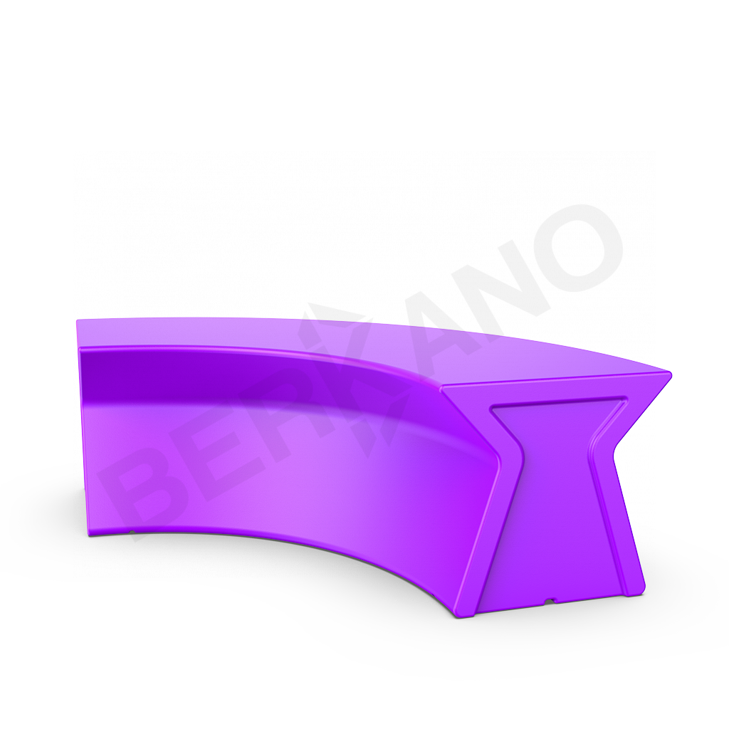 Скамейка X-seat Arc сиреневого цвета - фото 1