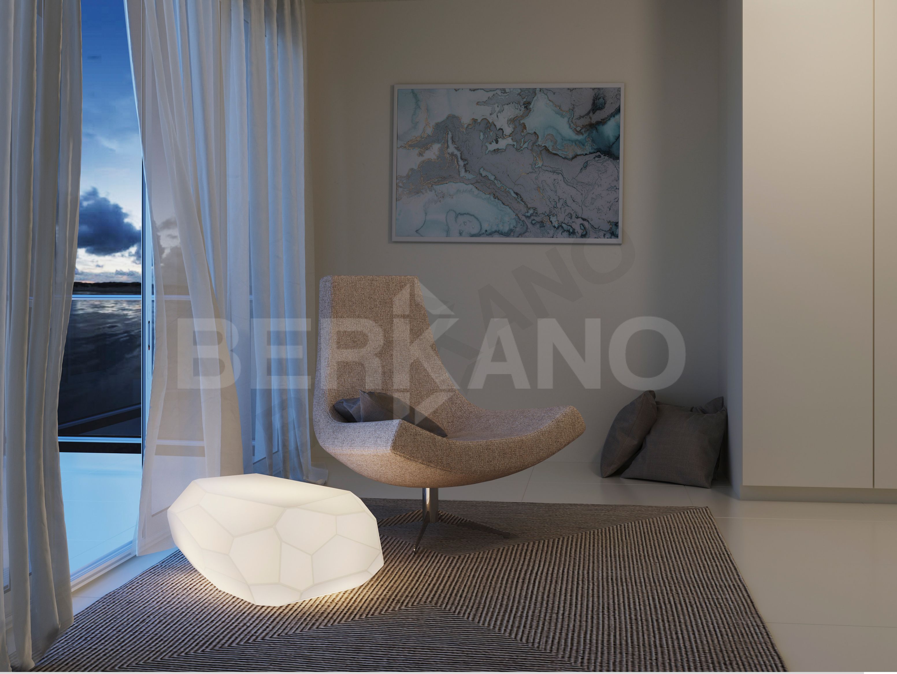 Светильник Polysquare 55 белого цвета  - фото 3