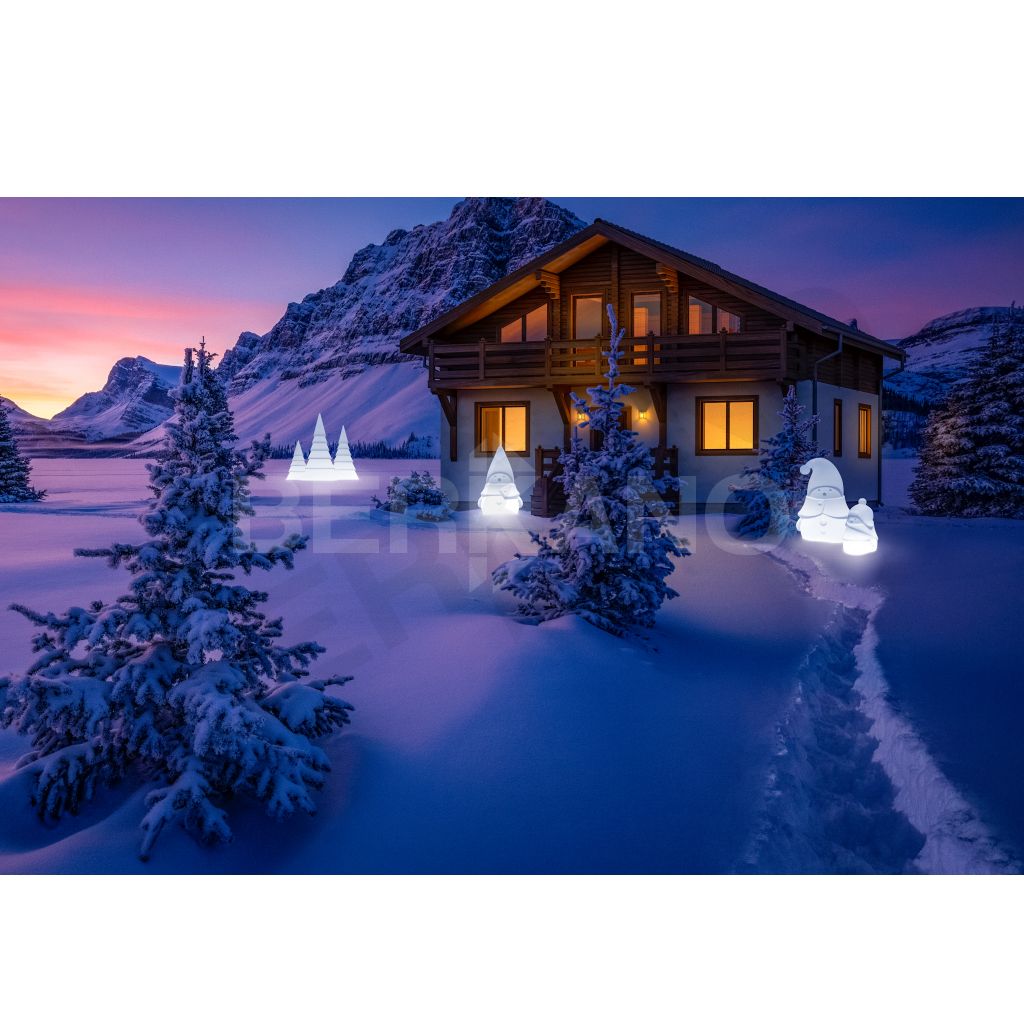 Светильник Mr. Snowman M цвета черный гранит - фото 3