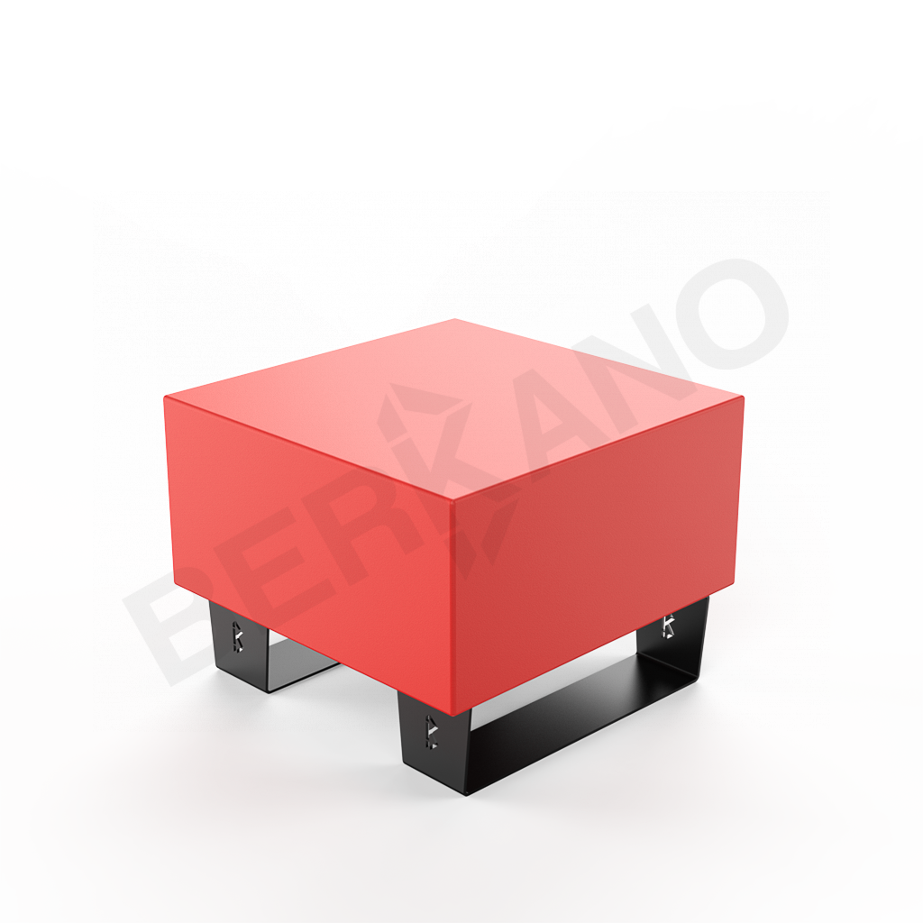Скамейка Brick 60 красного цвета - фото 1