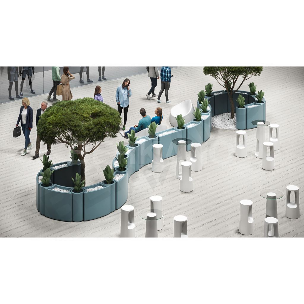 Кашпо Smoov Planter Line DB цвета черный гранит - фото 2
