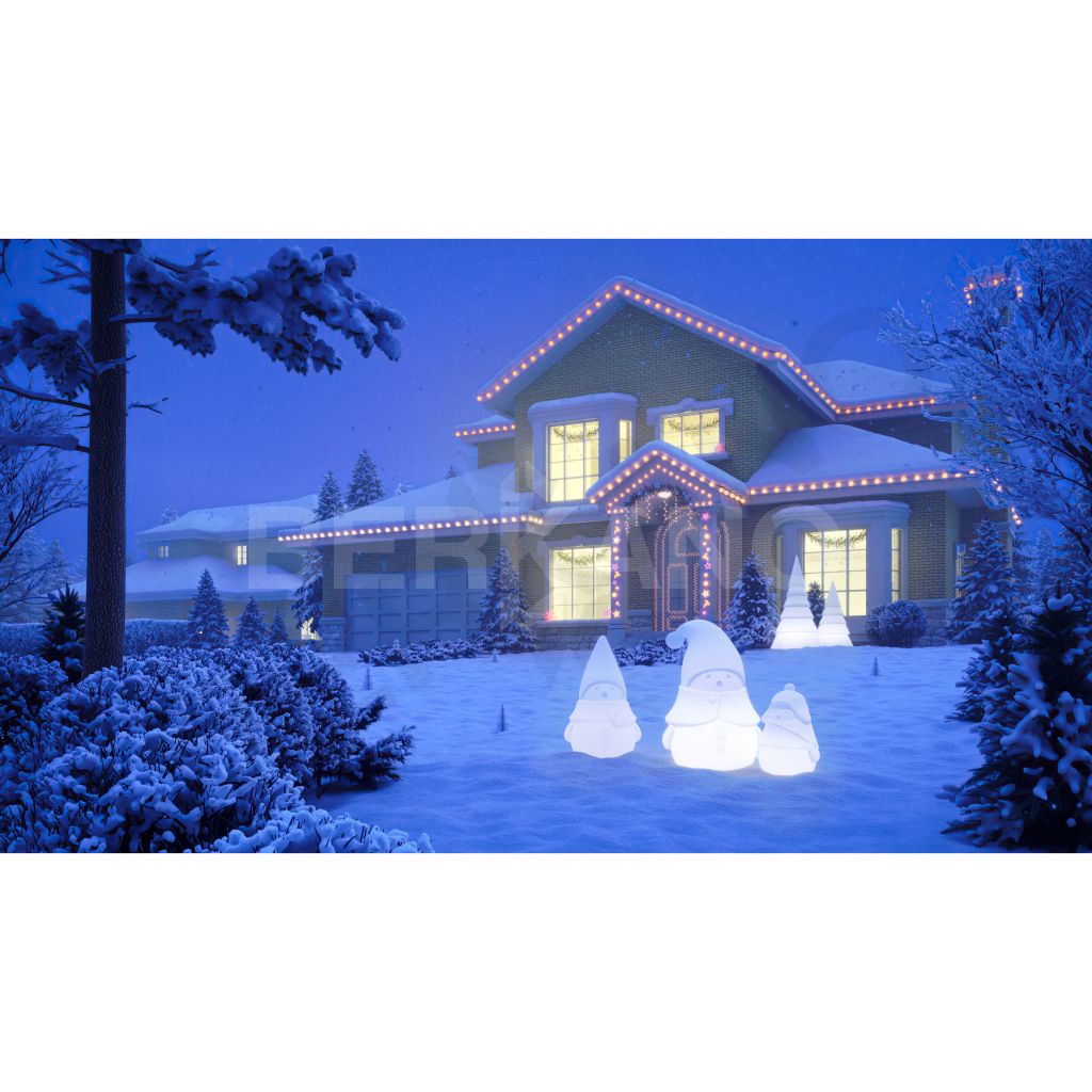 Светильник Mr. Snowman M белого цвета Granite - фото 2