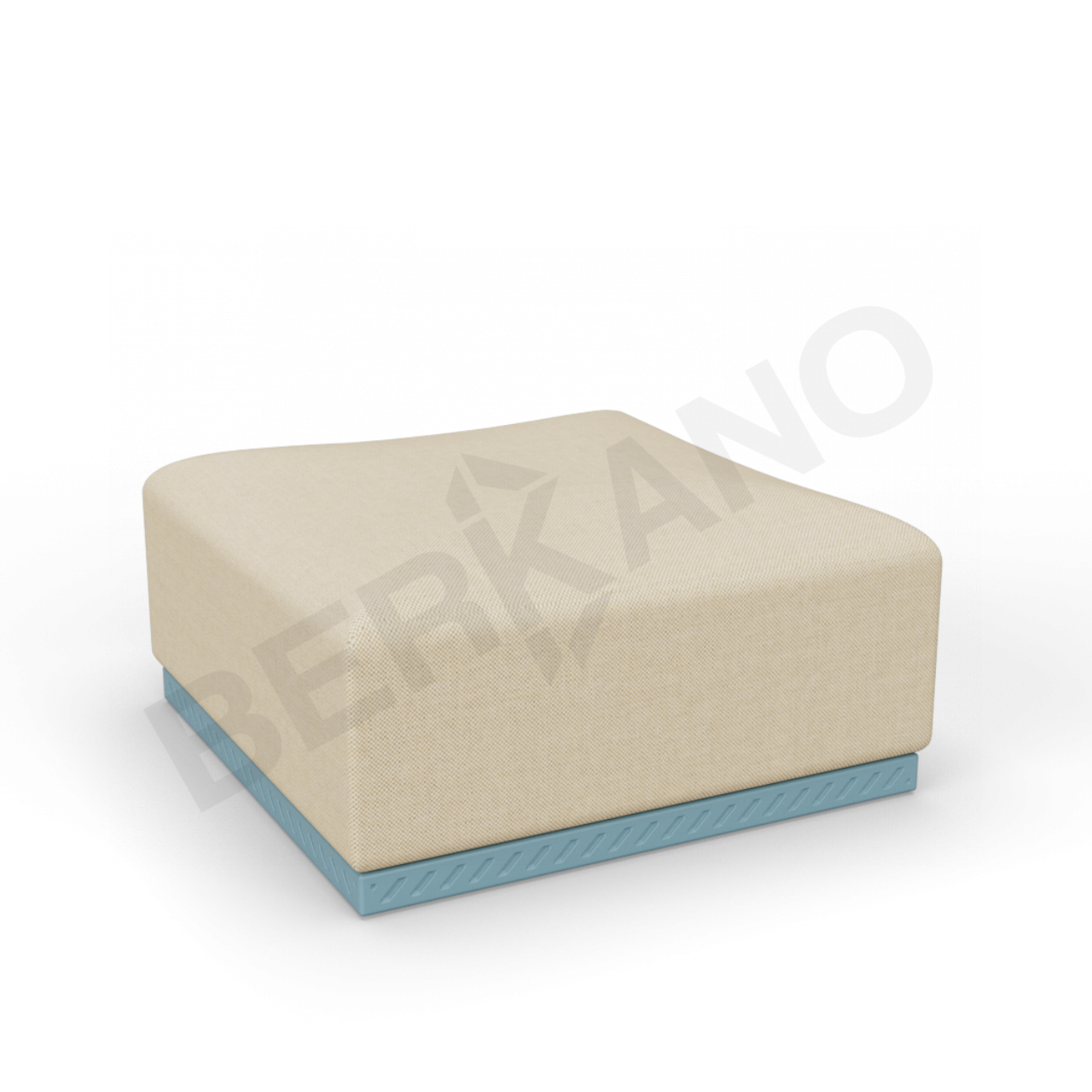 Пуф Fame с подушкой бирюзового цвета / аксессуар бежевого цвета - фото 1