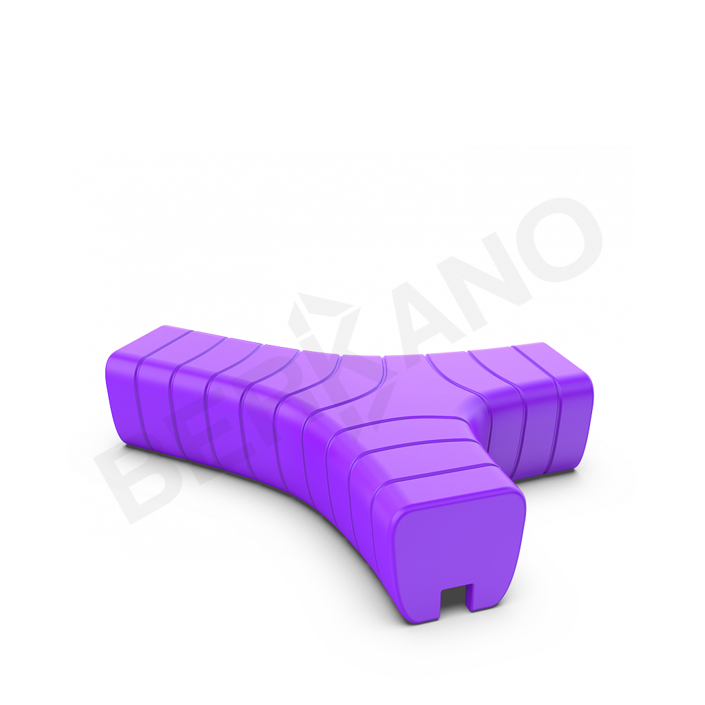 Скамейка Y-seat сиреневого цвета - фото 1
