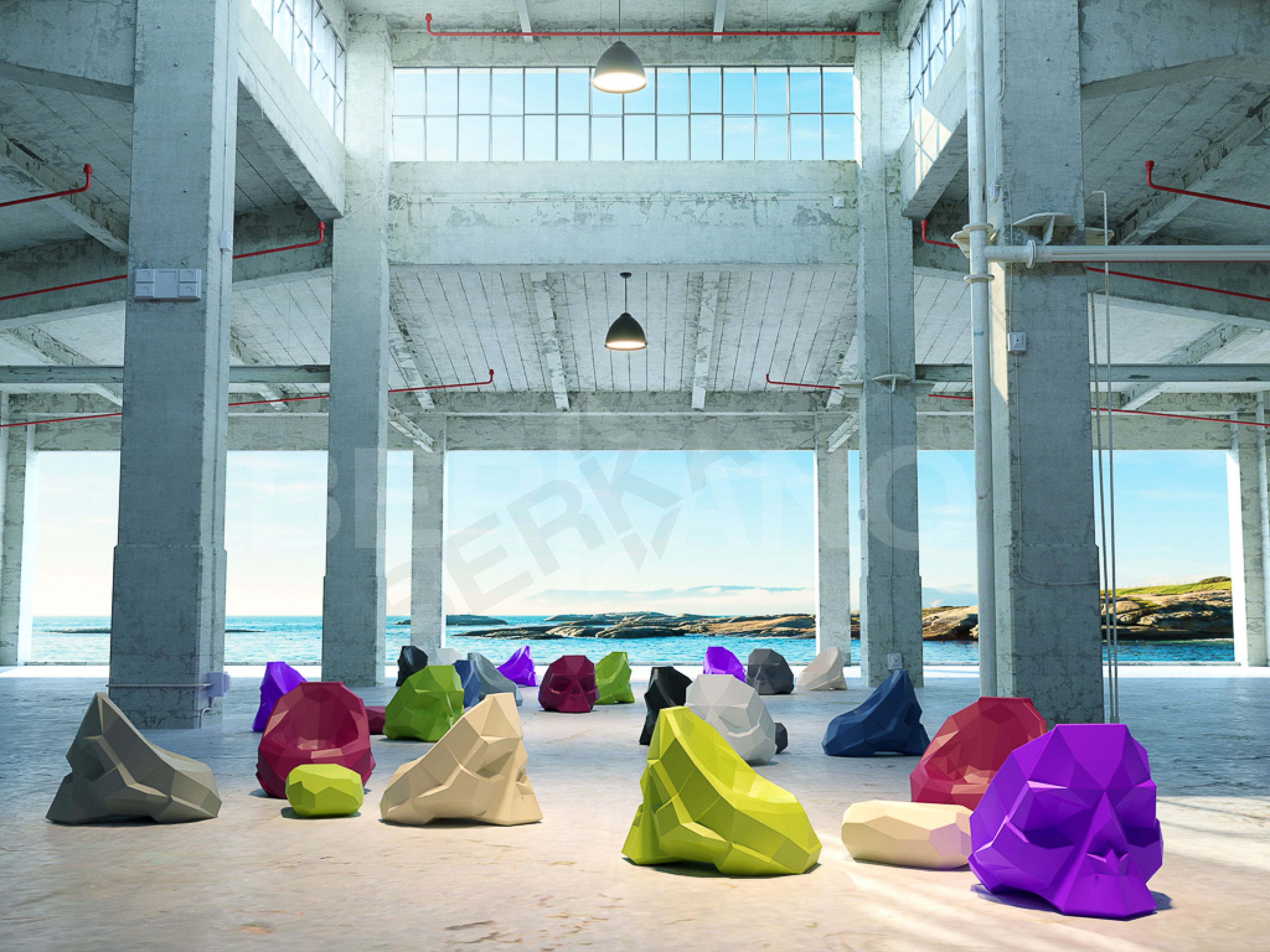 Светящееся кресло Skull белого цвета RGB - фото 4