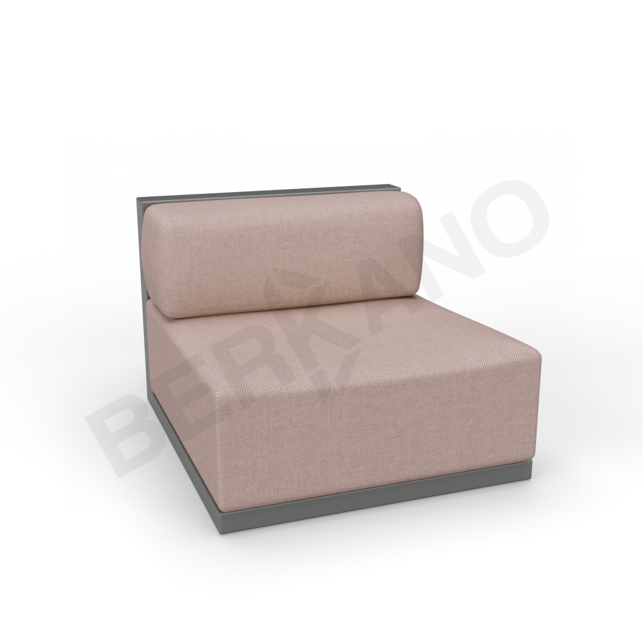 Диван прямой Fame с подушкой черного цвета / аксессуар кофейного цвета - фото 1