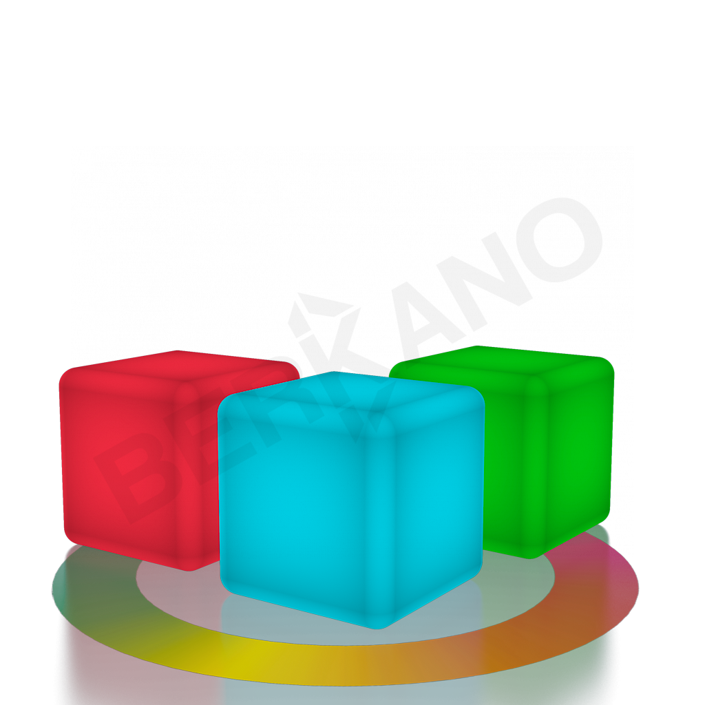 Светящийся куб Cube 30 белого цвета RGB - фото 1