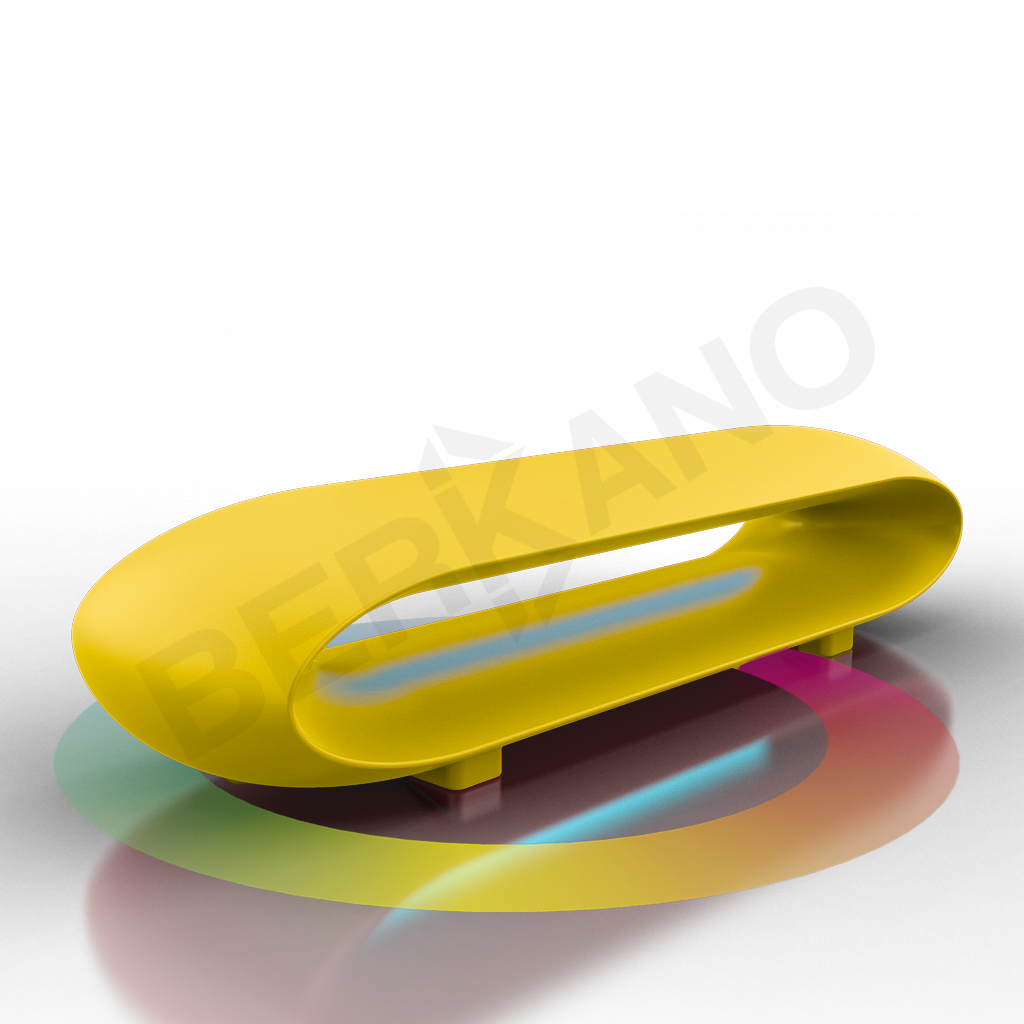 Скамейка Hoop желтого цвета RGB - фото 1