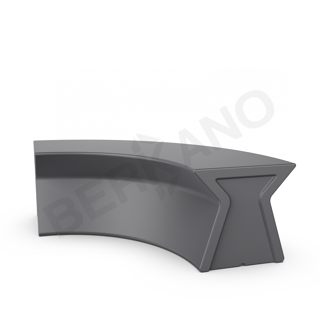 Скамейка X-seat Arc графитового цвета - фото 1
