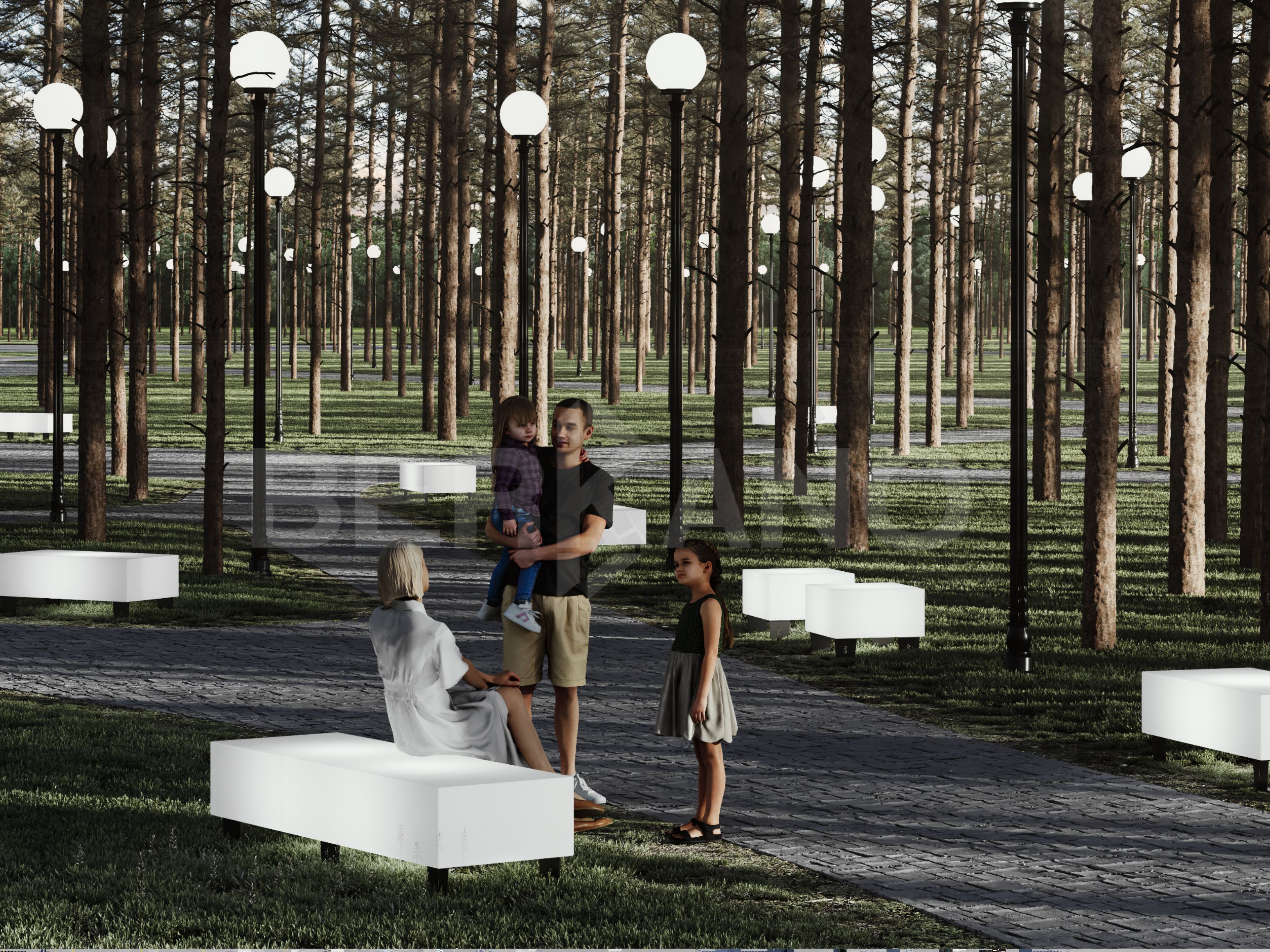 Скамейка Brick 120 Cappuccino / Bone Brown - фото 2