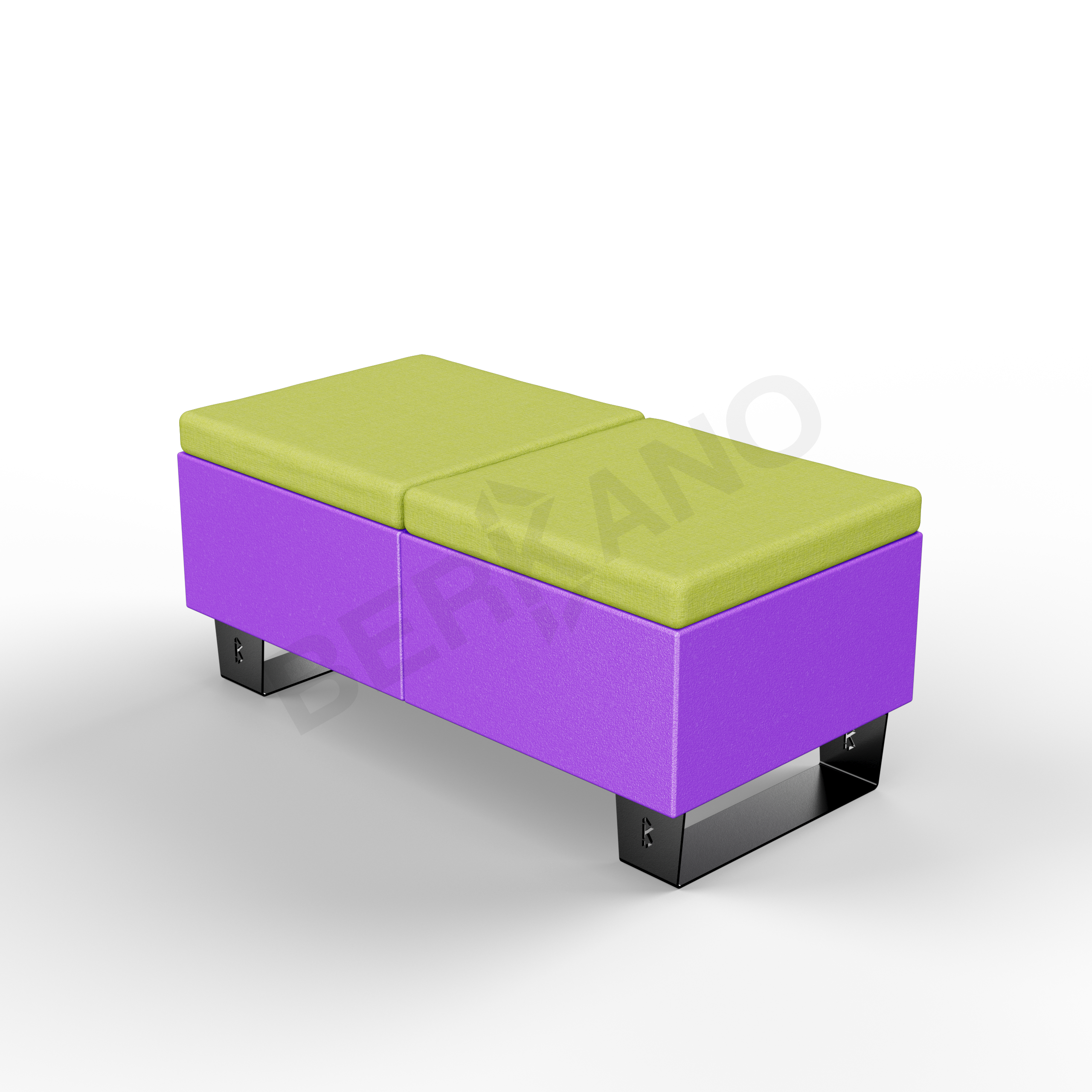 Скамейка Brick 120 Deep Violet / Green - фото 1