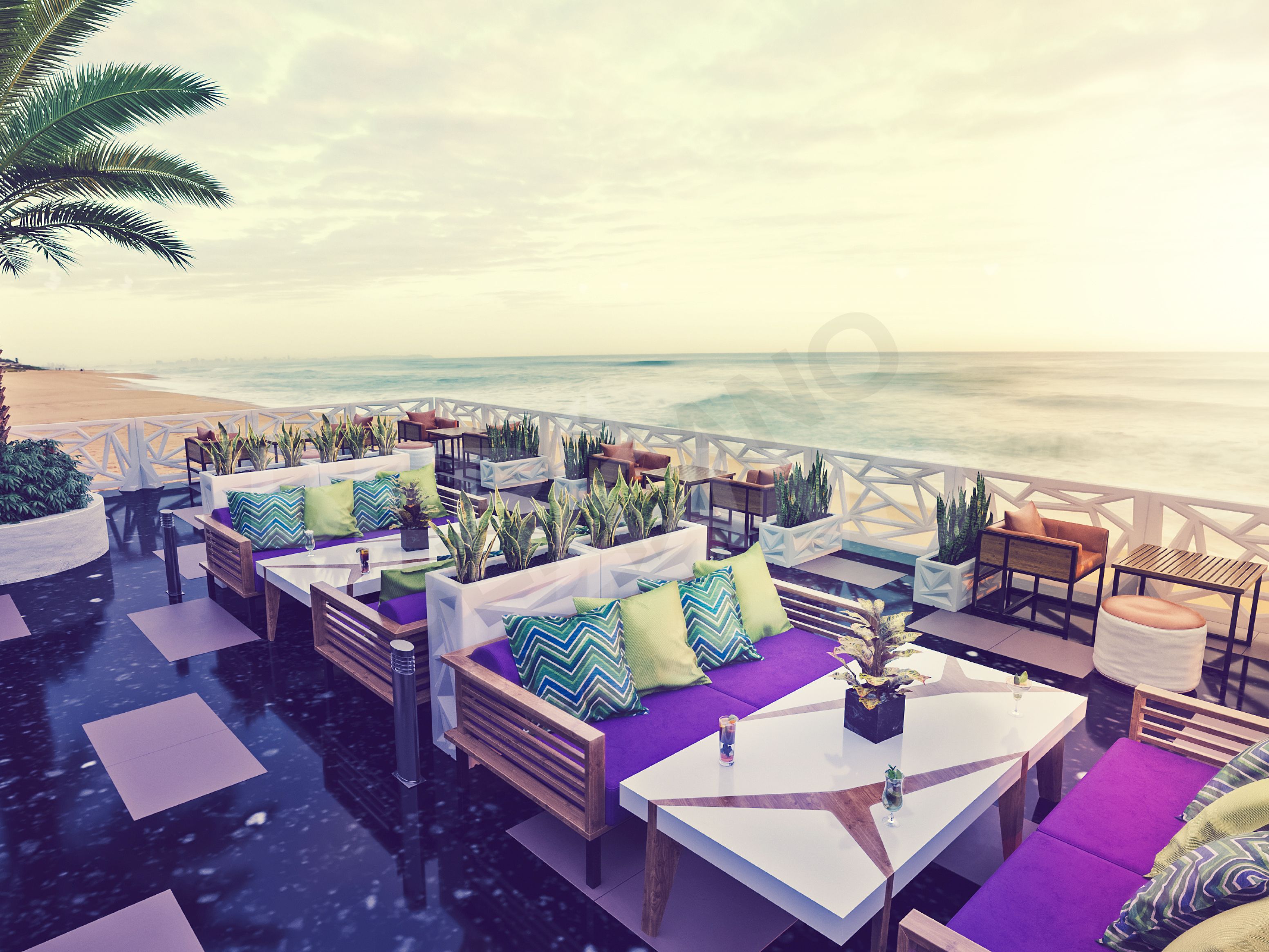 Светящееся кашпо Icelandic Cube DB белого цвета RGB - фото 4