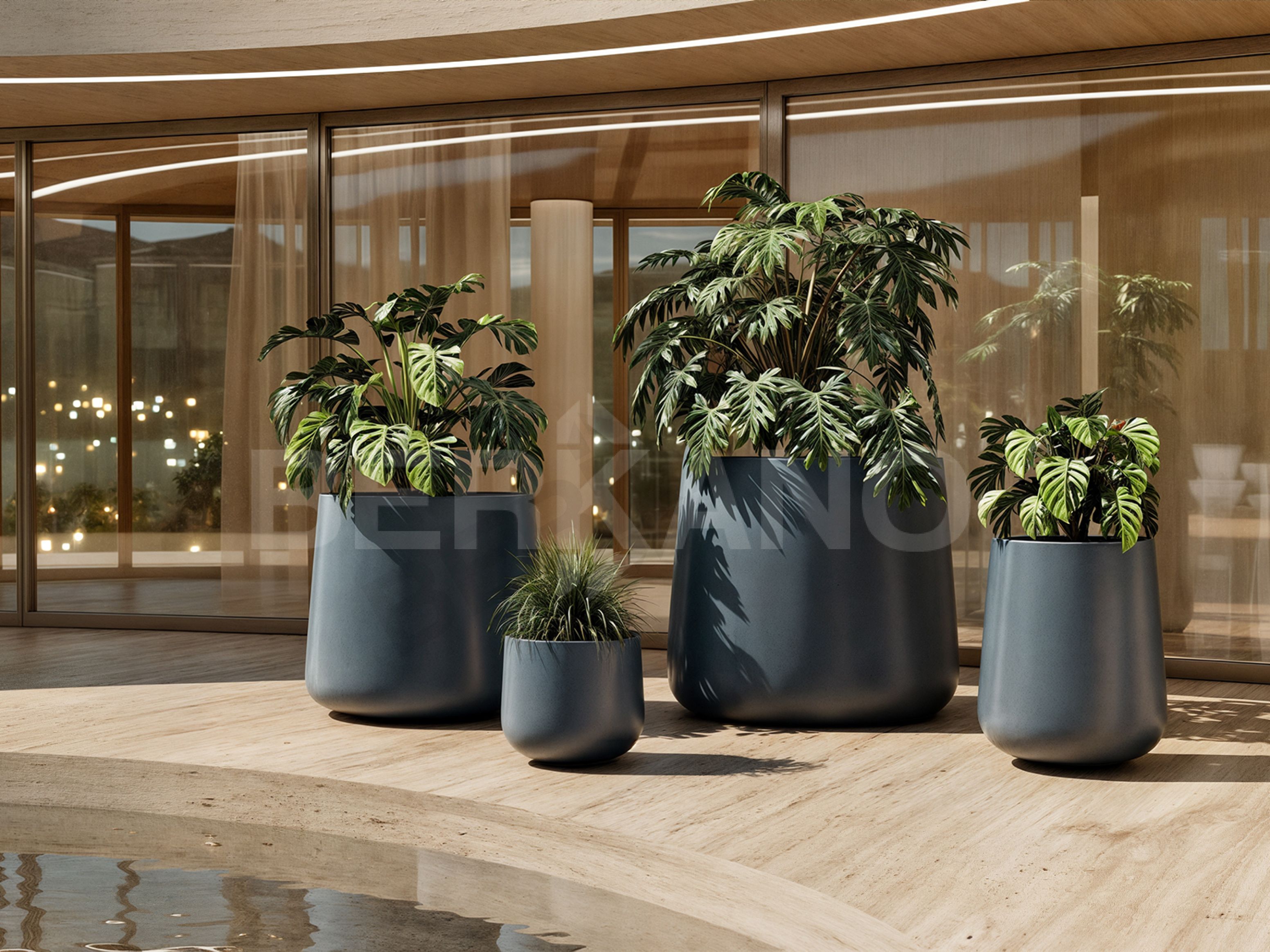 Кашпо Grace planter 110 белого цвета - фото 2