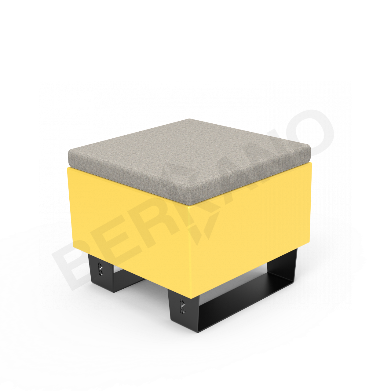 Скамейка Brick 60 Yellow / Light grey - фото 1