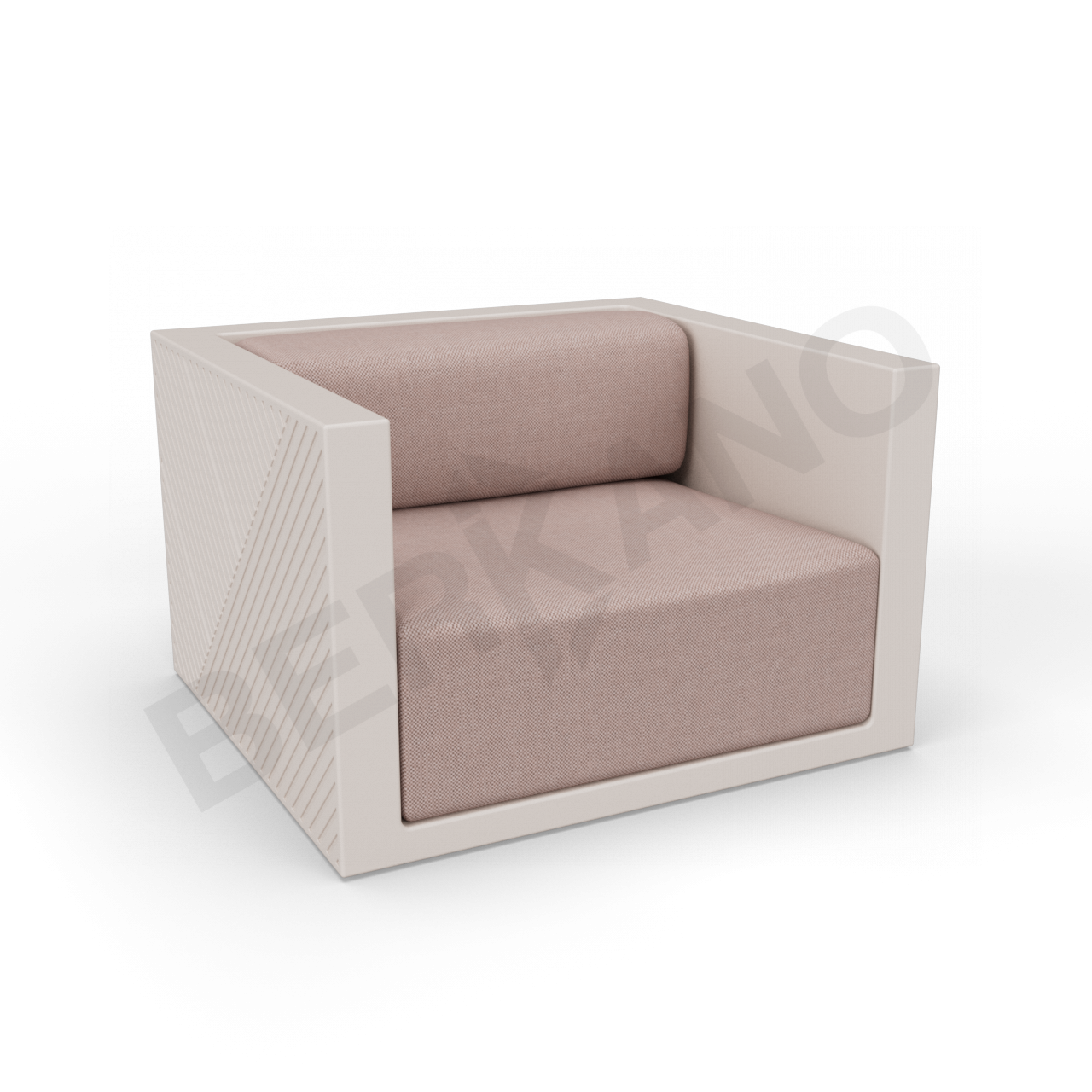 Кресло Fame с подушкой кофейного цвета / аксессуар кофейного цвета - фото 1