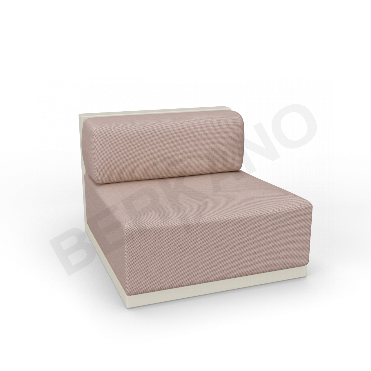 Диван прямой Fame с подушкой бежевого цвета / аксессуар кофейного цвета - фото 1