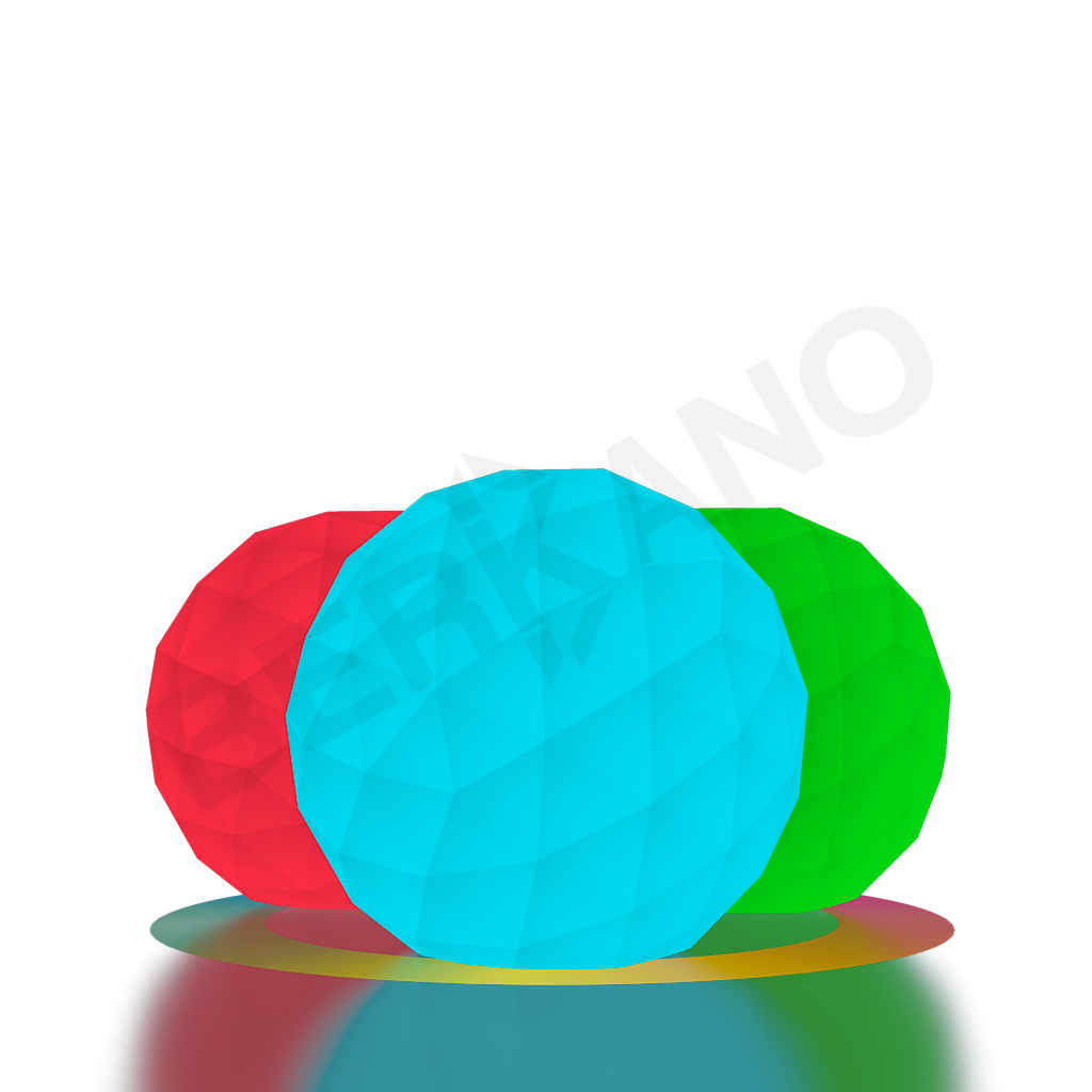 Шар Asteri 60 белого цвета RGB ACC подсветка перезаряжаемая - фото 1