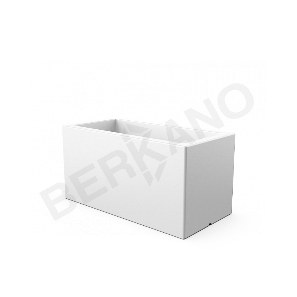Кашпо Cubric 40*100 белого цвета