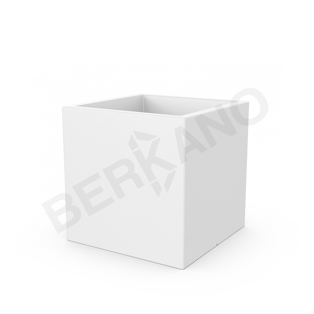 Кашпо Quarter 70 белого цвета