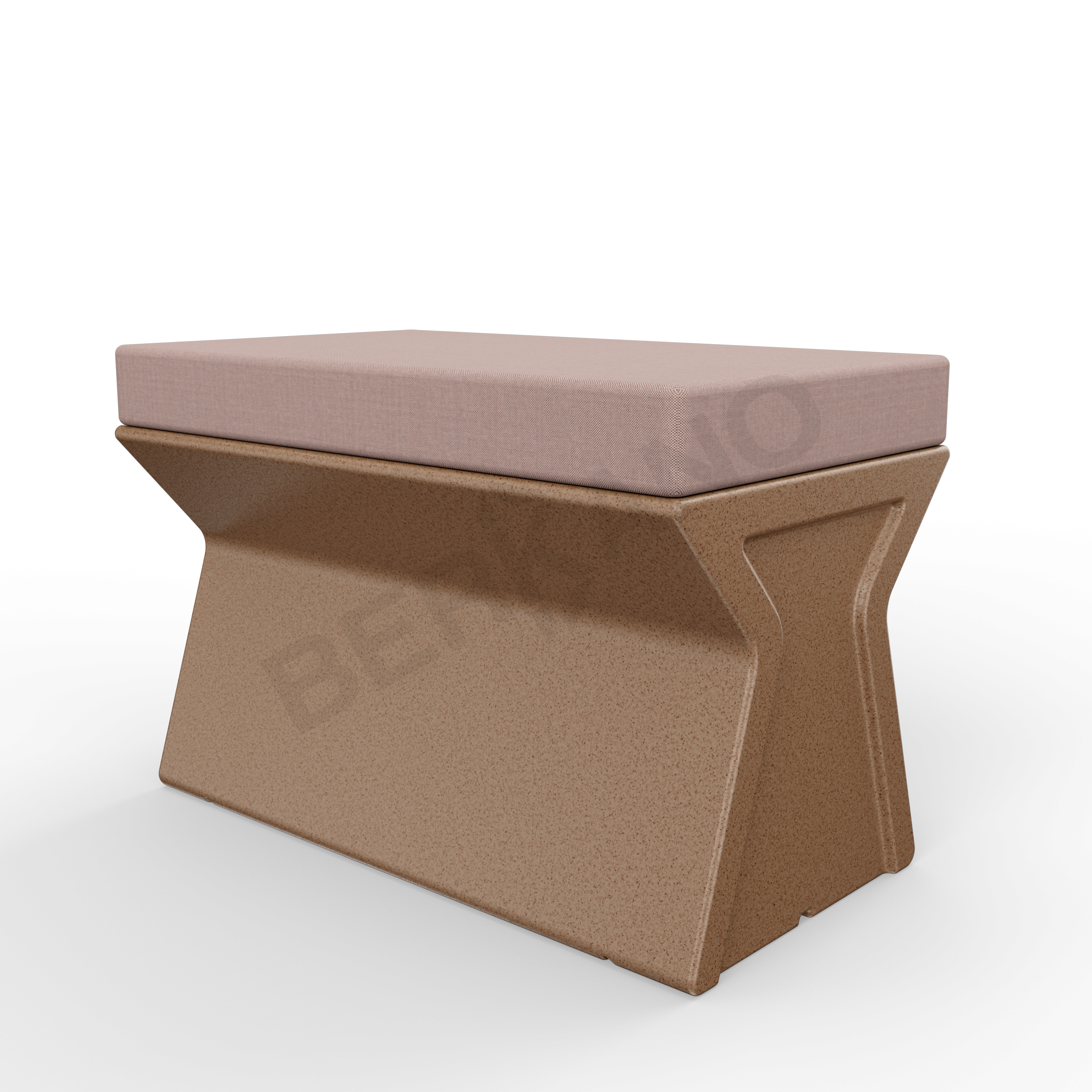 Скамейка X-seat Line коричневого цвета Granite / аксессуар кофейного цвета - фото 1